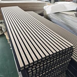 Panneaux acoustiques en bois MDF avec lattes en chêne noir ignifugées en feutre PET, tendance actuelle sur les marchés américains - Product Image 6