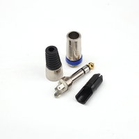 Konektor Audio Berkualitas Baik 6.35mm Jack Plug Amplifier Mikrofon 6.5 1/4" Male Plug ke RCA Female Jack Konektor Audio