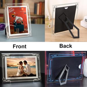 Cadre photo en verre en gros, tendance et simple, pour affichage horizontal ou vertical sur table - Product Image 3