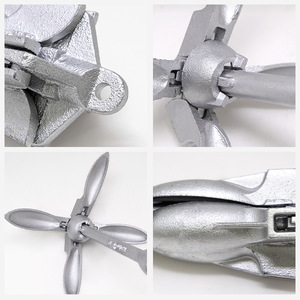 Folding Grapnel Anchor Carbon Steel Boat Kayak Fishing Inflatable Boat Anchor Rust Proof Lightweight Design - Product Image 4