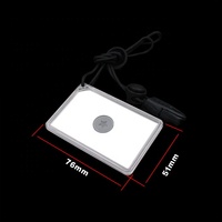 Miroir de signalisation multifonctionnel de survie en plein air de 2 x 3 pouces avec sifflet de signalisation pour kit de camping