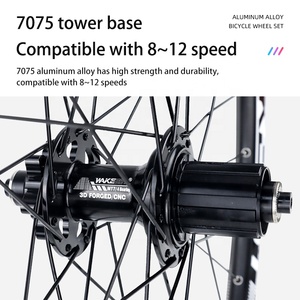Llanta de radios de bicicleta WAKE, ligera, 26 27,5, 29 pulgadas, ruedas de bicicleta de montaña, juego de ruedas traseras BMX - Product Image 2