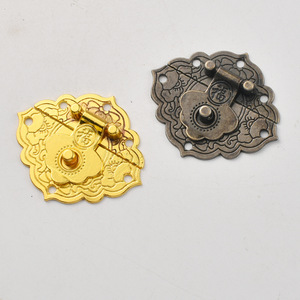 Furniture <b>Lock</b> Zinc Alloy Antique Bronze Gold Chinese Style Keyless Durable Die Casting - Product Image 2