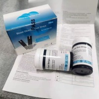 Bandelettes de test pour lecteur de glycémie numérique portable, moniteur de glycémie pour les soins diabétiques à domicile, test en 5 secondes