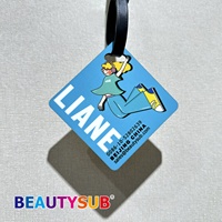 BEAUTYSUB Étiquettes de bagages en MDF sublimables, blanches brillantes, pour transfert thermique, personnalisables avec photo, pour voyages