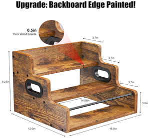 Shengwei rượu chai hiển thị Kệ cà phê xi-rô giá tổ chức 3 bước Countertop rượu rượu giá mini bar Tủ rượu - Product Image 4