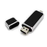 Memoria USB de Cuero, USB 2.0 y 3.0, Compatible con Encriptación, Logotipo Personalizado, Chip Clase A, Regalo Empresarial