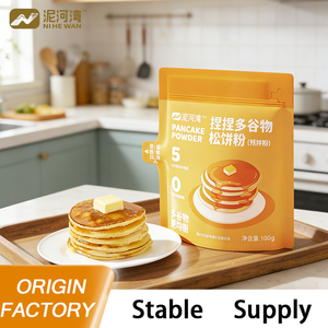 Poudre à crêpes Nihewan, fabrication maison, OEM ODM, faible teneur en sucre, faible teneur en glucides, compatible avec le régime cétogène, mélange moelleux, simple et rapide, sachet de 100 g - Product Image 2
