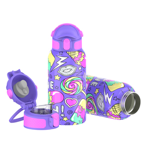 550ml Narrow-mouth Stainless Steel Sports Water Bottle || Basketball Flip Lid || Lightweight & Portable - Product Image 1