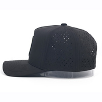 Logo Kustom Berkualitas Tinggi 5 Panel dengan Lubang Potong Laser dan Patch Karet