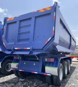 WS 80T Heavy Transportation Aluminium Rear Hydraulic Tipping Dump Semi-trailer