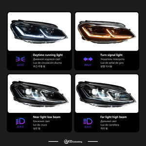 Conjunto de Faros Delanteros LED de Cuatro Lentes de 12v, Nuevos, Especiales para Golf 7/7.5 (13-17), con Señales de Giro Dinámicas, 50W, 4000 Lm - Product Image 4