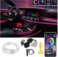 Lumières Ambiance LED 12V Universelles Neuves pour Automobiles, Changement de Couleur, Synchronisation Musicale, Bande Lumineuse Néon, Éclairage Intérieur, 50000H+