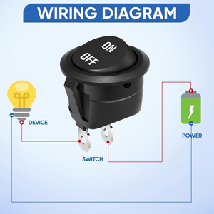 12 מתג נדנדה 2 pin כפתור 6a/250v 10a/125v ac קטן חשמלי לרכב סירה סטריאו ימית - Product Image 5