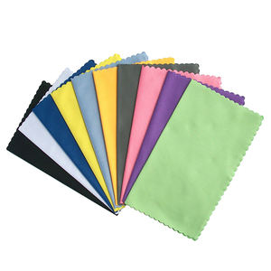 लोगो मुद्रित microfiber लेंस कपड़ा OEM आँख चश्मा साफ कपड़े - Product Image 1