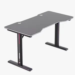 Toptan yeni tasarım en Modern siyah ve beyaz oyun masası ev ofis için özel bilgisayar masası
