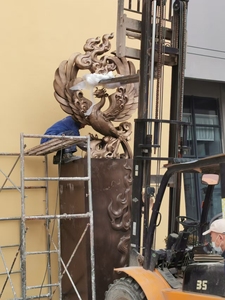 Statua in Resina Personalizzabile per Esterni di Grandi Dimensioni, Scultura Artistica a Tema Animale con Immagini Mitologiche, Dimensioni Regolabili - Product Image 6