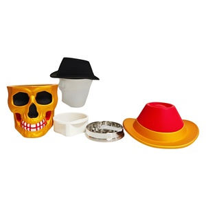 Nuevo y Exclusivo Molinillo de Hierbas, Tabaco y Especias de Metal con Diseño de Calavera, 63mm, 4 Capas, Aleación de Zinc, Accesorios para Fumar - Product Image 2