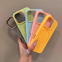 Coque de téléphone Candy à dissipation thermique pour iPhone 17 12 13 14 15 16 Pro Max 16 Plus 17 Air, coque arrière magnétique antichoc