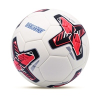 Ballon de football en PU personnalisé avec logo, taille 5, thermocollé, sans couture, vente en gros