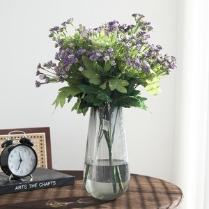 Bouquet de fleurs artificielles violettes en plastique, haute simulation, décoration intérieure - Product Image 1