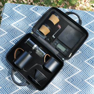 Juego de Café para Viajes por Árabe 2025, 10 Piezas, Accesorios para Acampar al Aire Libre, Cafetera Manual Impermeable, Caja de Regalo - Product Image 1