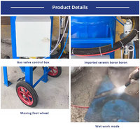 Sablage industriel haute pression sans poussière, humide et sec, avec moteur et pompe, pour le décapage de la rouille et le sablage des céramiques, des métaux et des surfaces.