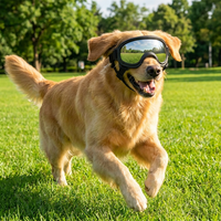 Lunettes de soleil et lunettes de protection pour petits chiens - Anti-vent, anti-UV, en plastique imprimé, classiques, pour l'été/l'hiver, protection oculaire en extérieur