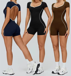 ZC221 Nuova Collezione Estiva Tuta Sportiva Intera Sexy con Schiena Scoperta per <span class=keywords><strong>Palestra</strong></span> Fitness Jumpsuit Leggero da <span class=keywords><strong>Donna</strong></span> per Yoga e <span class=keywords><strong>Allenamento</strong></span> - Product Image 2