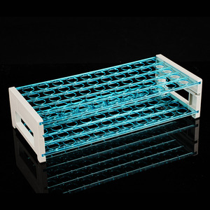 Hui En <b>Plastic</b> Test <b>Tube</b> Rack 13mm 16mm 18mm Hole Modular Detachable Lab Use - Product Image 2