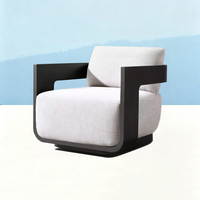 Aluminium-Strandsofa, Modernes Gartensofa, Villa-Gartenmöbel, Terrassen-Outdoor-Couch, Luxus-Resort Outdoor-Sofagarnitur