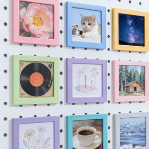 Autocollant magnétique en forme Art déco personnalisé, aimant de réfrigérateur en plastique <span class=keywords><strong>mini</strong></span> pour cadre photo Instax en acrylique - Product Image 2