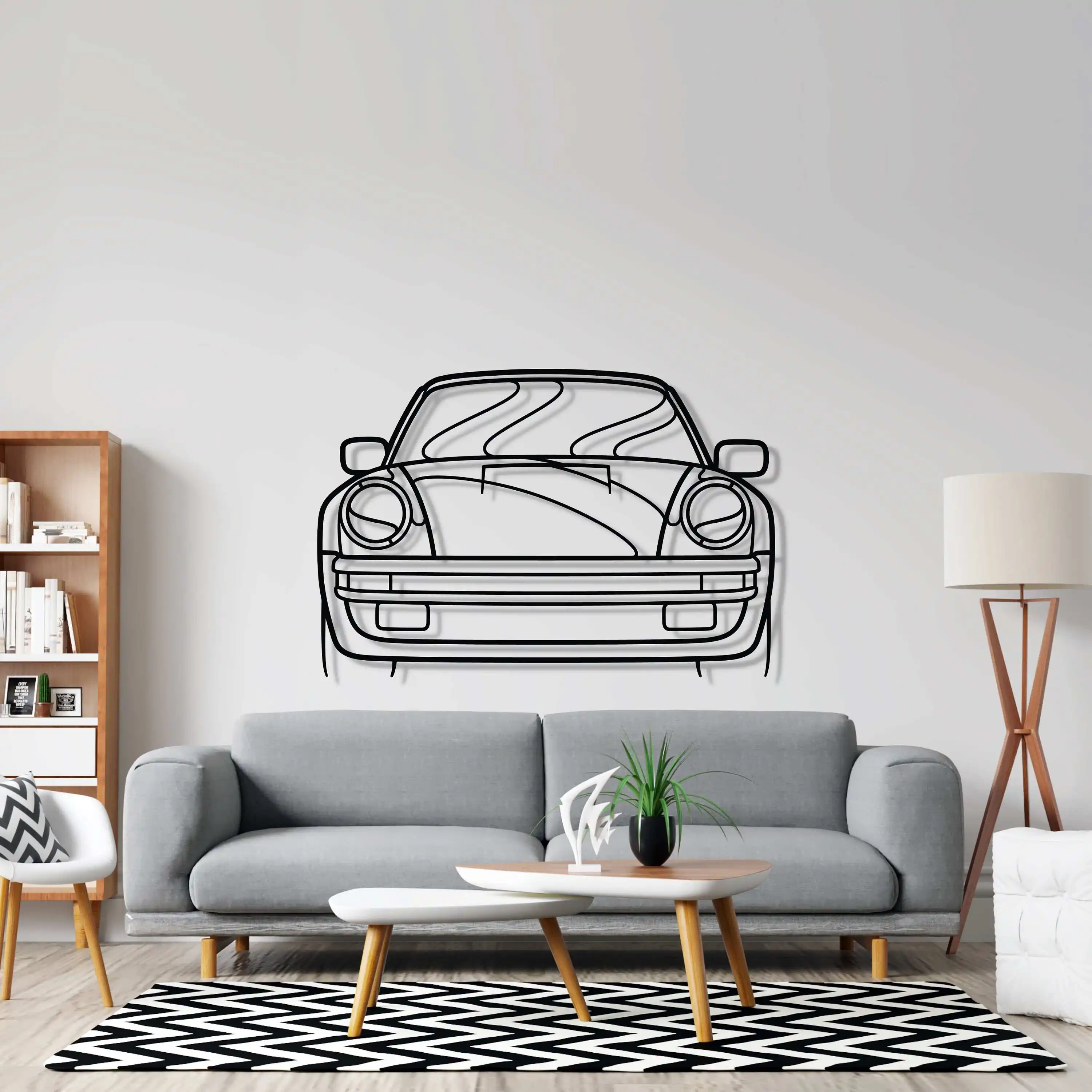 Metal Car Silhouette Metal Wall Art Pendurado Casa Sala de Jantar Decoração Sala De Estar Quarto Sinais De Parede Decorações Personalizadas