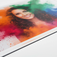 Impression sur la face arrière HD personnalisée Impressions d'art en acrylique Affichage Profondeur Couverture des couleurs Graphique Poster Panneau de verre pour photo