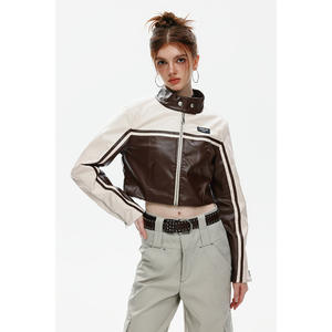 Giacca Varsity Scontata per <span class=keywords><strong>Donna</strong></span>, Giacca Varsity in Pelle Satinata per <span class=keywords><strong>Donna</strong></span>, Vendita all'Ingrosso - Product Image 1