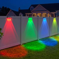 Lampes murales LED solaires pour extérieur, lampes décoratives RGB fantaisie pour la nuit, luminaires pour la décoration intérieure et extérieure de la maison