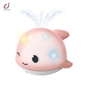 Chengji Baby vasca da bagno LED Light Up Animal Automatic Induction Water Sprinkler Toddler Whale Bath Toy - Product Image 4