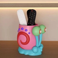 Porte-stylo créatif en forme d'escargot, boîte de rangement, organisateur de bureau de grande capacité pour le bureau et les étudiants