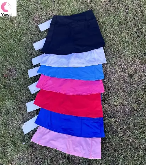 Golf 2 in 1 pantaloncini da corsa fluida da Yoga da donna Sport da ginnastica per bambini pantaloncini da motociclista gonna da Tennis pantaloncini estivi giovani ragazze