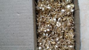 16-18-गेज 1/2 3/4 प्राचीन पीतल/निकल फर्नीचर नाखून शिकंजा - Product Image 4