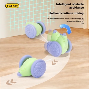 Corredor de ratón eléctrico de juguete automático para mascotas y Palo láser Self-Hi para aliviar el aburrimiento hecho de plástico duradero para gatos y perros - Product Image 4