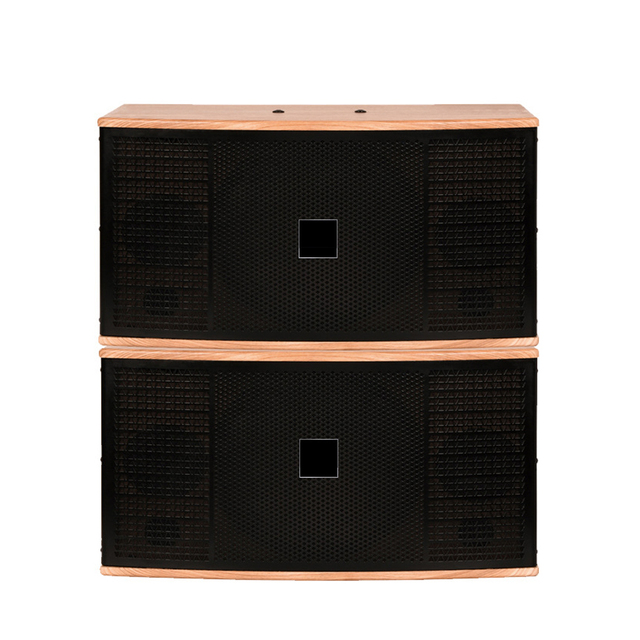 10" Bass 3" High Pitch 4 Speakers Wood Cabinet 2.0 Channel 200W High Power Professional Card Pack Sound Wired Speakers
