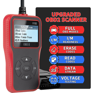 Nhà Máy Giá V100 OBD2 máy quét phổ xe kiểm tra động cơ lỗi mã đọc Vật liệu Tốt động cơ phân tích chẩn đoán Máy quét - Product Image 4