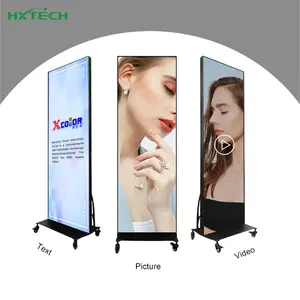 Poster con Led Poster di controllo dello schermo Display a Led P1.86 P2 P2.5 supporto personalizzato Led pubblicità Poster Digital signage