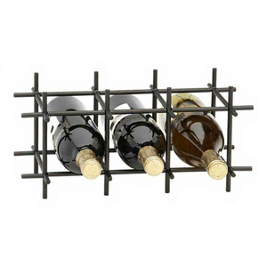 Estante Metálico para Botellas de Vino con Capacidad para 3 Botellas - Exhibidor de Botellas de Alta Visibilidad para Venta al por Menor y Comercial, Exportación Directa de Fábrica - Product Image 1