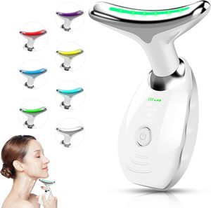7 en 1 électrique chaud froid visage cou levage masseur multifonctionnel appareil de beauté du visage pour les soins de la peau - Product Image 2
