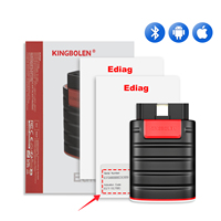 UU. UE Almacén Kingbolen Ediag Todos los sistemas OBD2 Herramientas de diagnóstico con 15 reinicios Escáner ECU Software de codificación 1 año