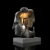 SE7 Design original Décoration d'intérieur moderne Statue 3D en résine 3D Décoration Porte-bougie d'aromathérapie Tête de Vénus Art