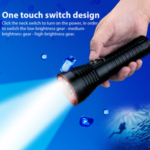 Trustfire <span class=keywords><strong>DV</strong></span>-F1 26650 Scuba Diving đèn pin 1350 lumen dưới nước 50m IPX8 không thấm nước có thể sạc lại Dive Torch ánh sáng - Product Image 3
