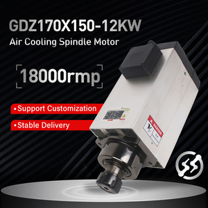 Motor de Husillo Cuadrado para Router CNC, Modelo Nuevo de Última Generación, 12kw, 12000 <span class=keywords><strong>RPM</strong></span>, ER40, 380V, 400 <span class=keywords><strong>Hz</strong></span>, Venta Caliente - Product Image 5